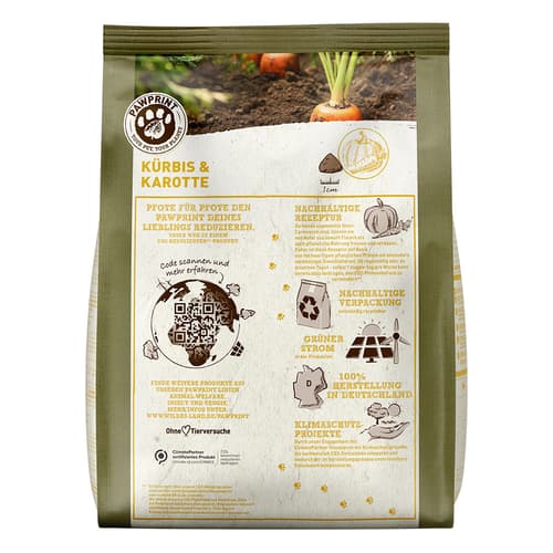 Wildes Land Veggie | Kürbis & Karotte mit frischem Gemüse & Wildkräutern  1kg