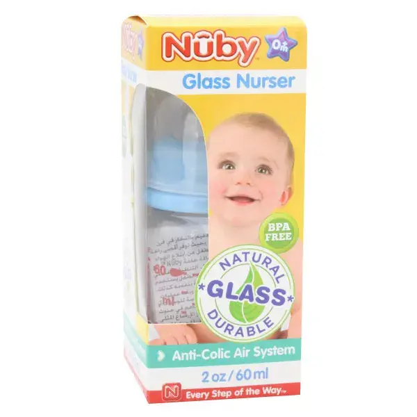Nuby Biberon Verre Cuivre +0m 60ml
