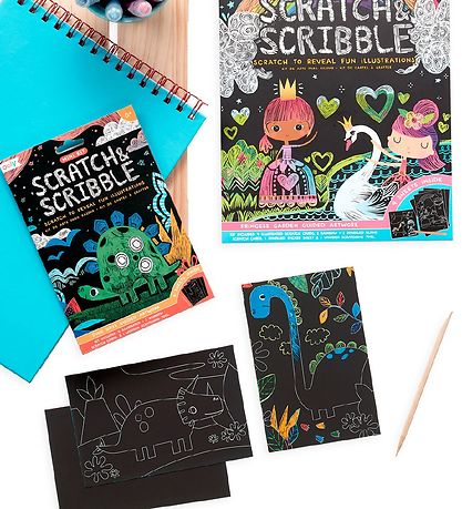 Ooly Scratch and ScribBlå Mini S?t - Dino Days
