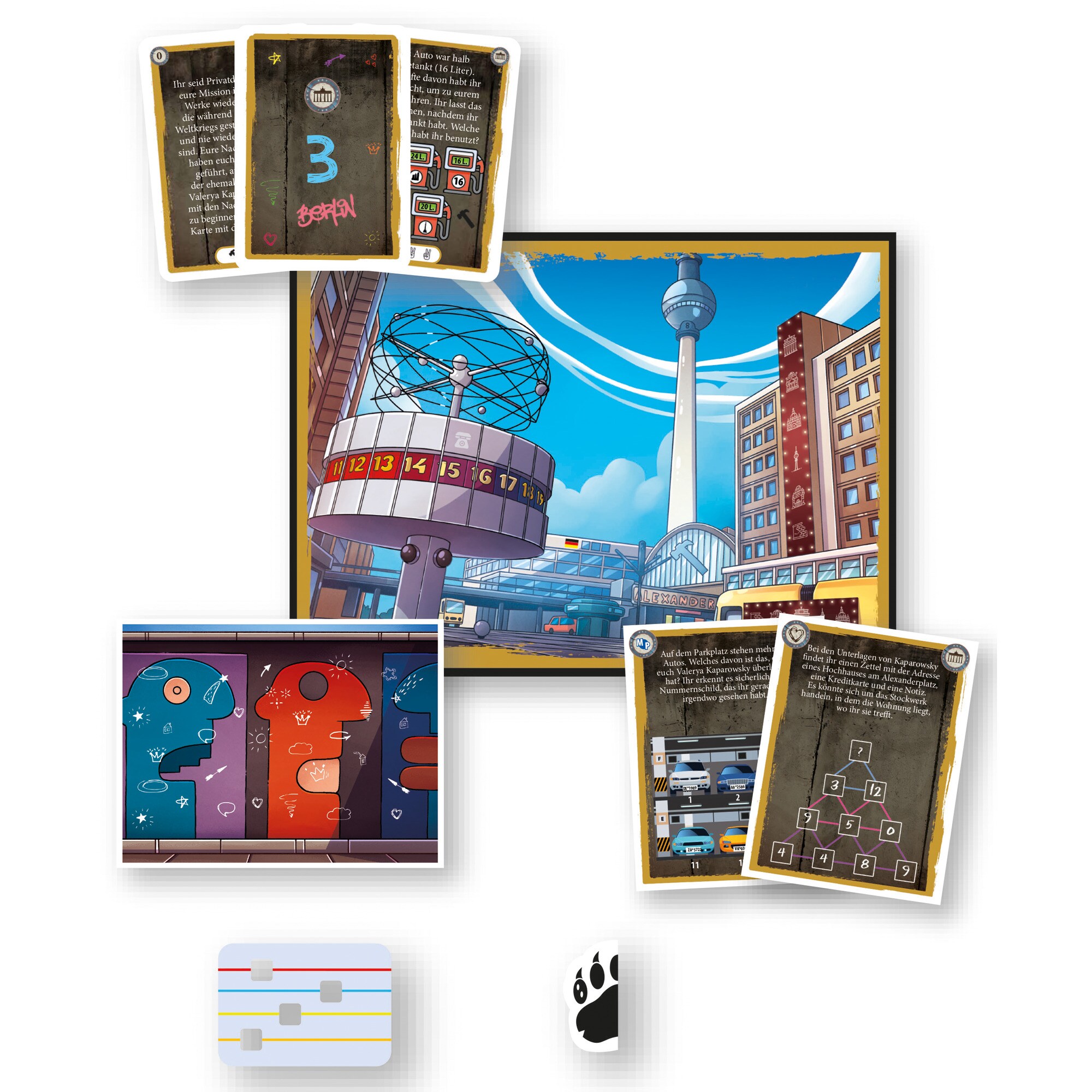 Clementoni Partyspiel Escape Game - Abenteuer in Berlin