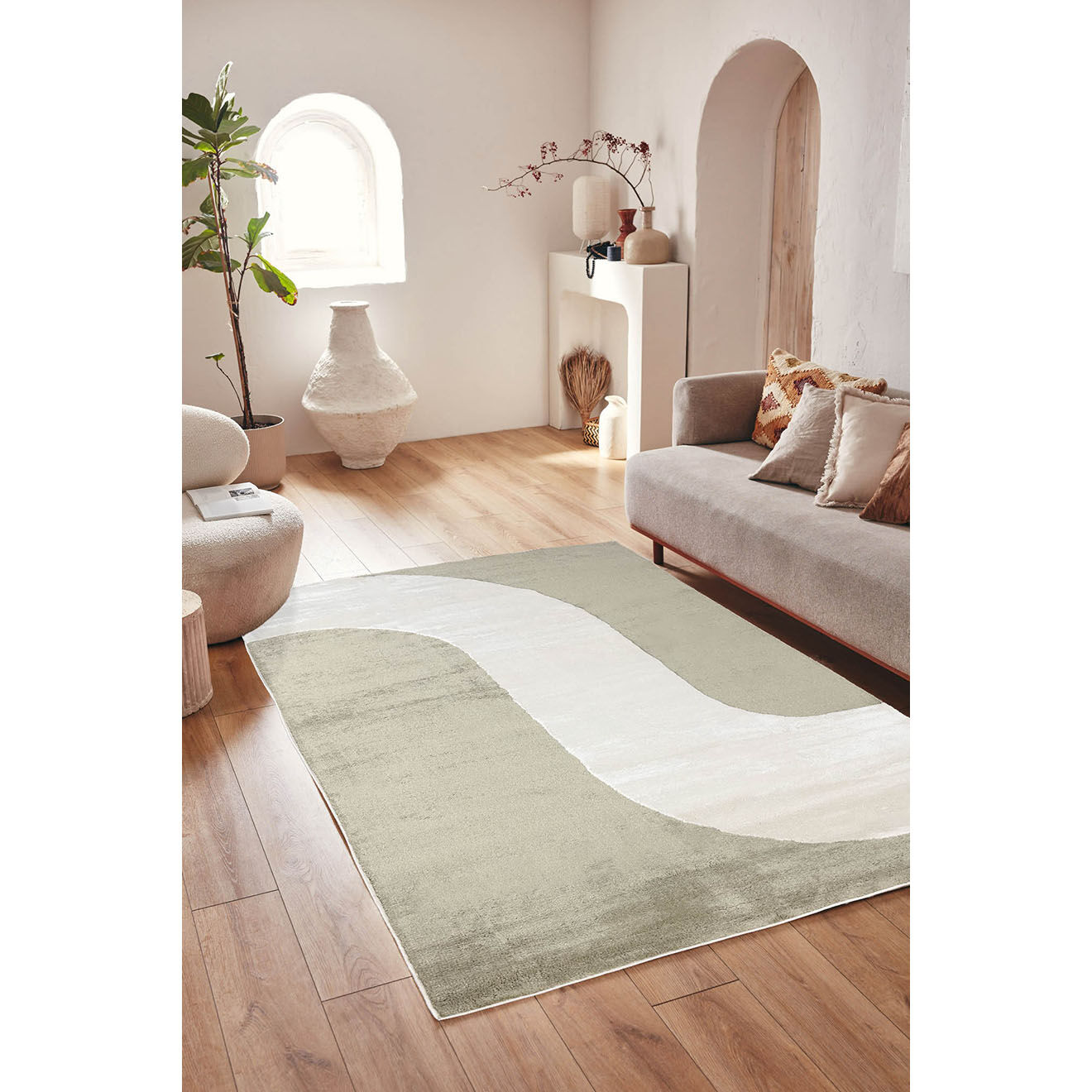 Nazar Rugs Tapis Nely 794 vert - 80x150 cm