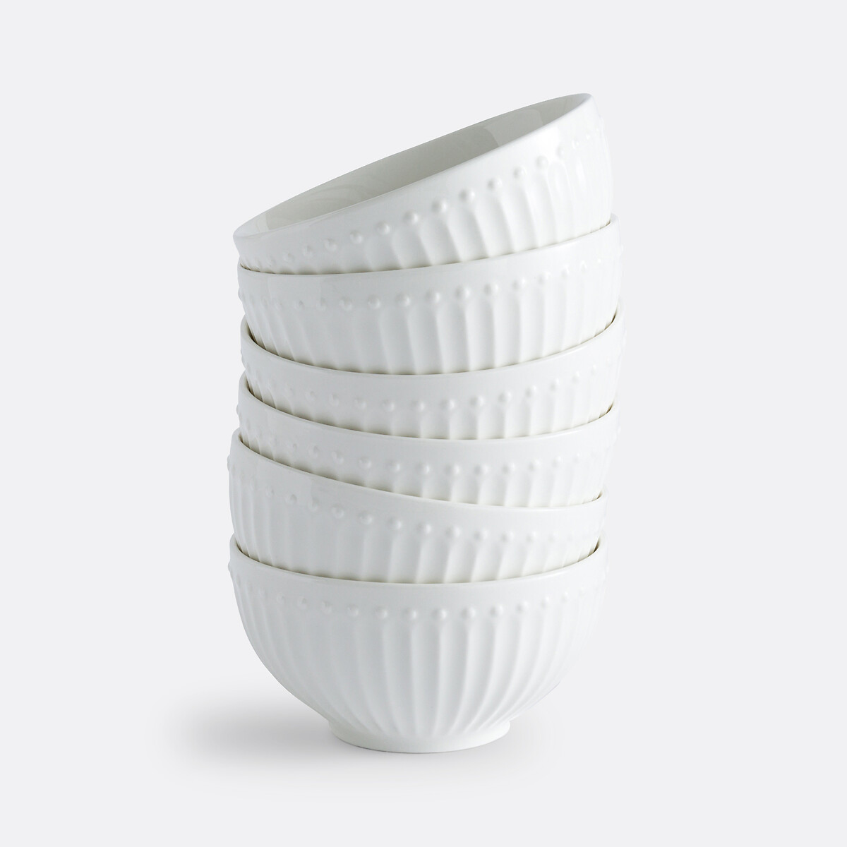 LA REDOUTE INTERIEURS<br>Conjunto de 6 taças em porcelana, Jewely