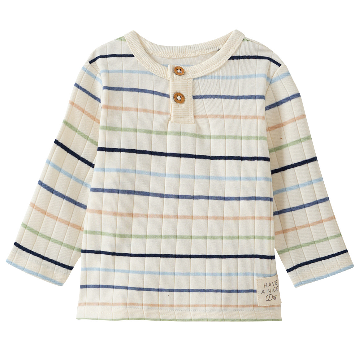 Topomini Pure Collection 2 Newborn Langarmshirts im Set creme