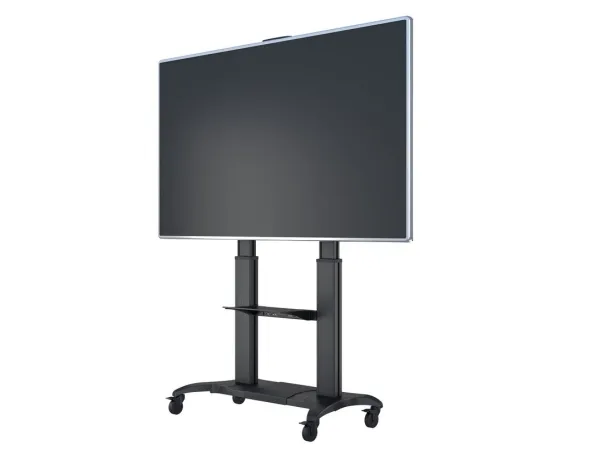 Multibrackets M Public Dual Pillar 180 HD - Vogn med hjul - for fladt panel - aluminium - sort - skærmstørrelse: 60