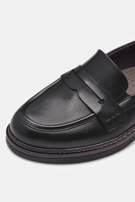 Tamaris Leder-Loafer, Zierspange, Wechselfußbett