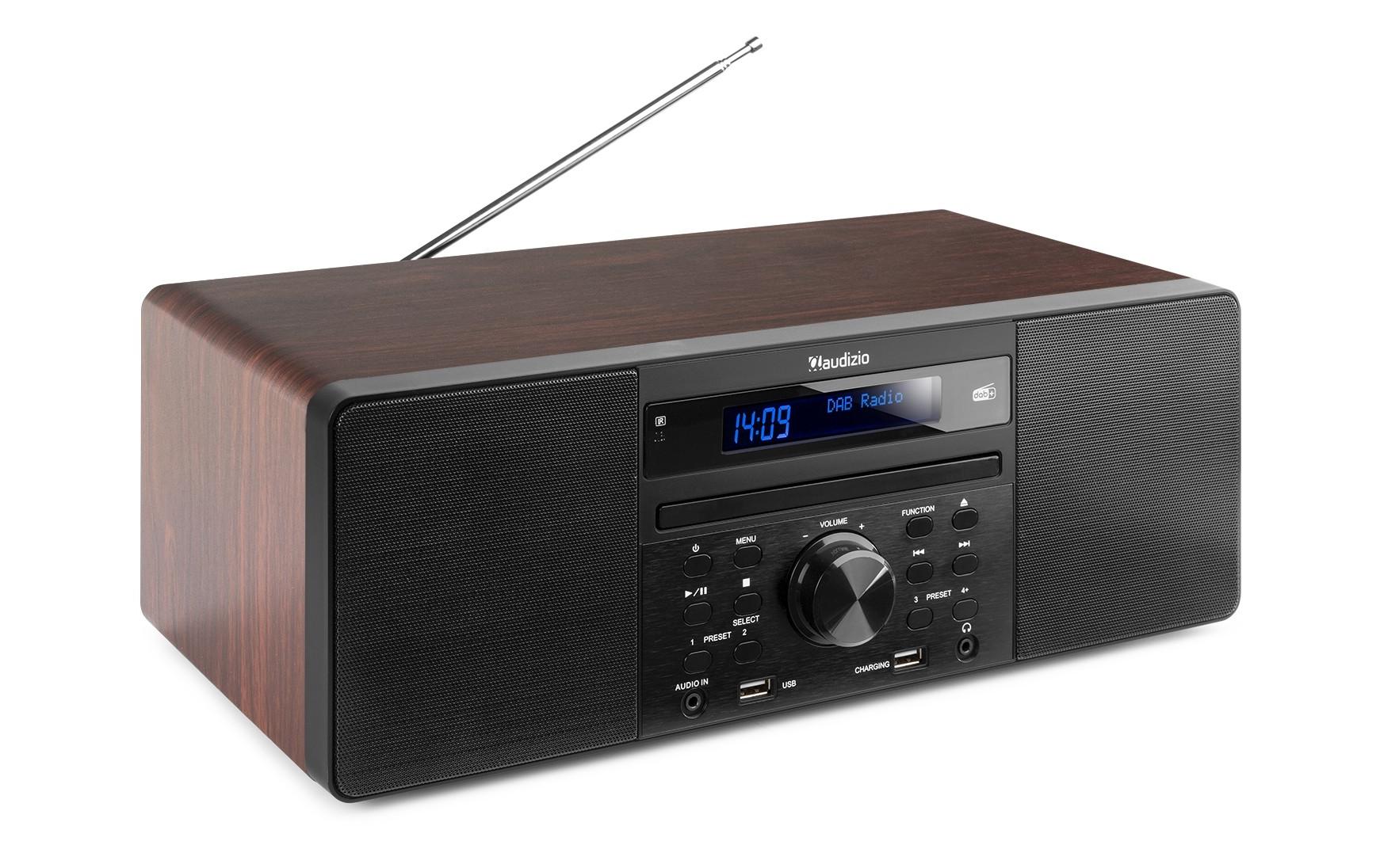 Radio/CD-Player Prato Dunkelbraun<br>DAB+ Radio mit CD-Player