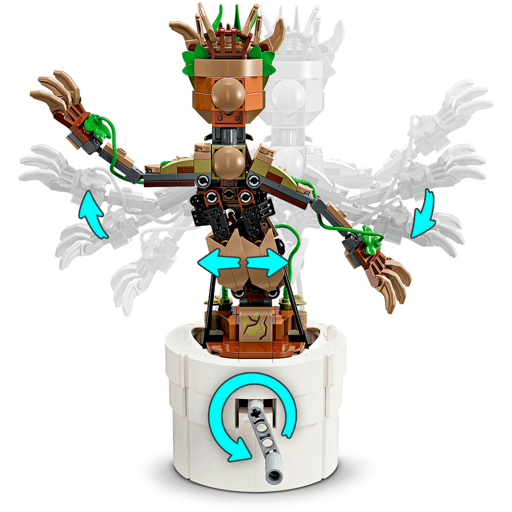 LEGO Konstruktionsspielzeug Marvel Super Heroes Tanzender Groot