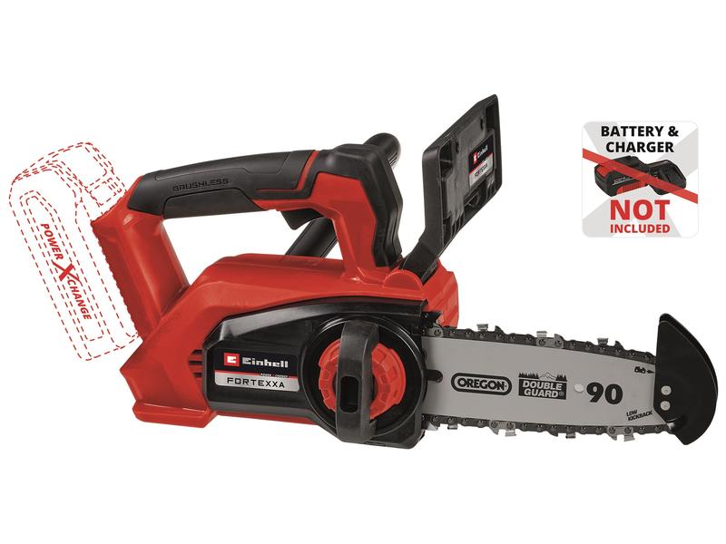 Einhell Professional Akku-Kettensäge FORTEXXA 18/20 TH Solo Einhandsäge mit ergonomischem Griff