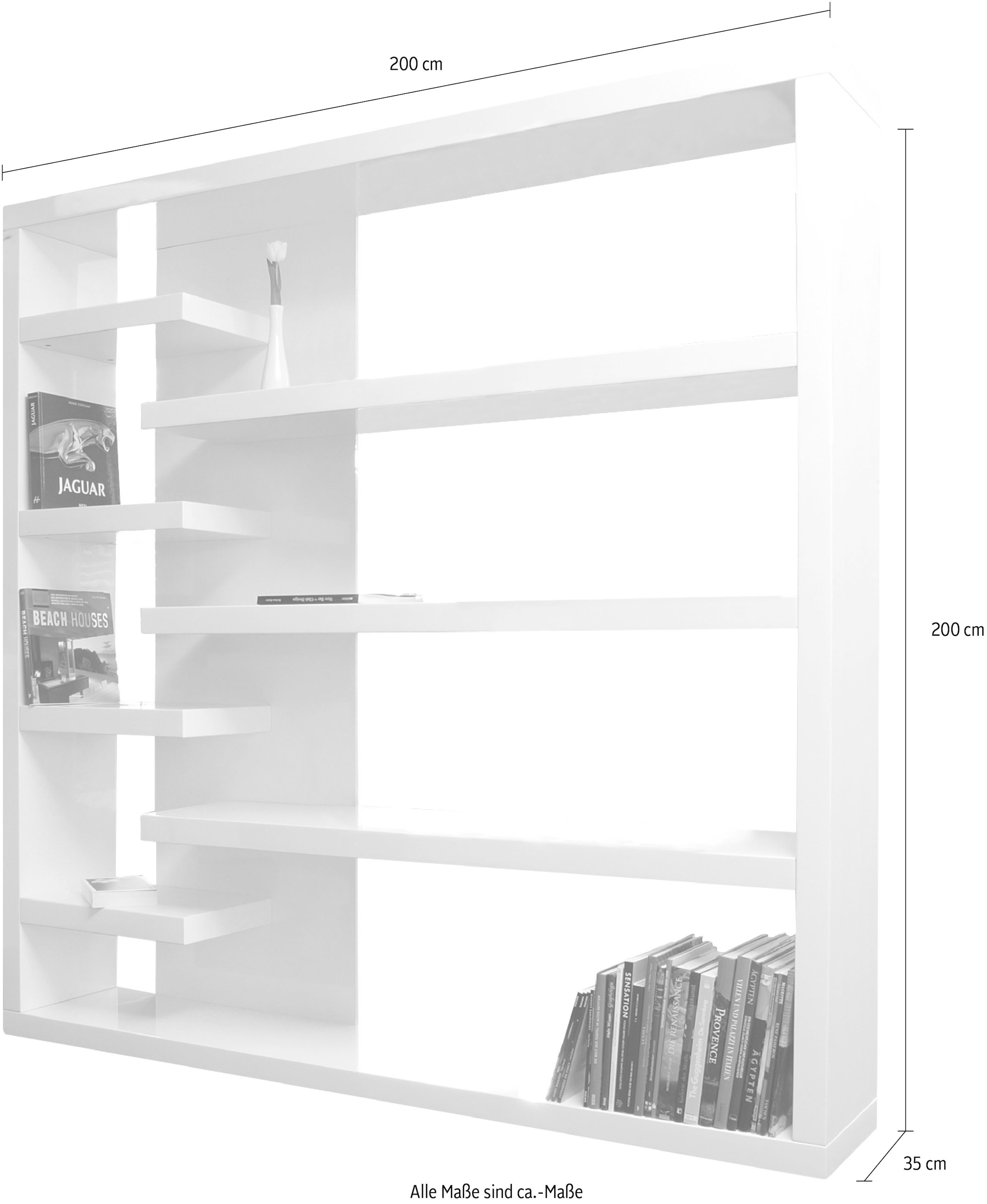 SalesFever Raumteilerregal »Levanto Modernes Regal« Raumteiler und Regal: Clever, flexibel, stilvoll