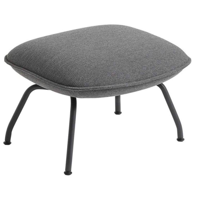 Muuto Doze ottoman Ocean 80 antraciet zwart