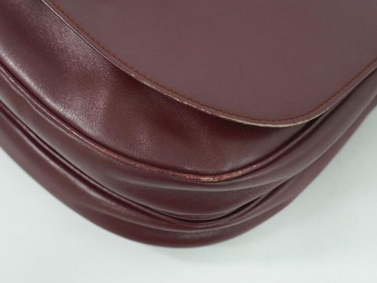 Cartier Vintage Cartier Crossbody Bag Burgundy