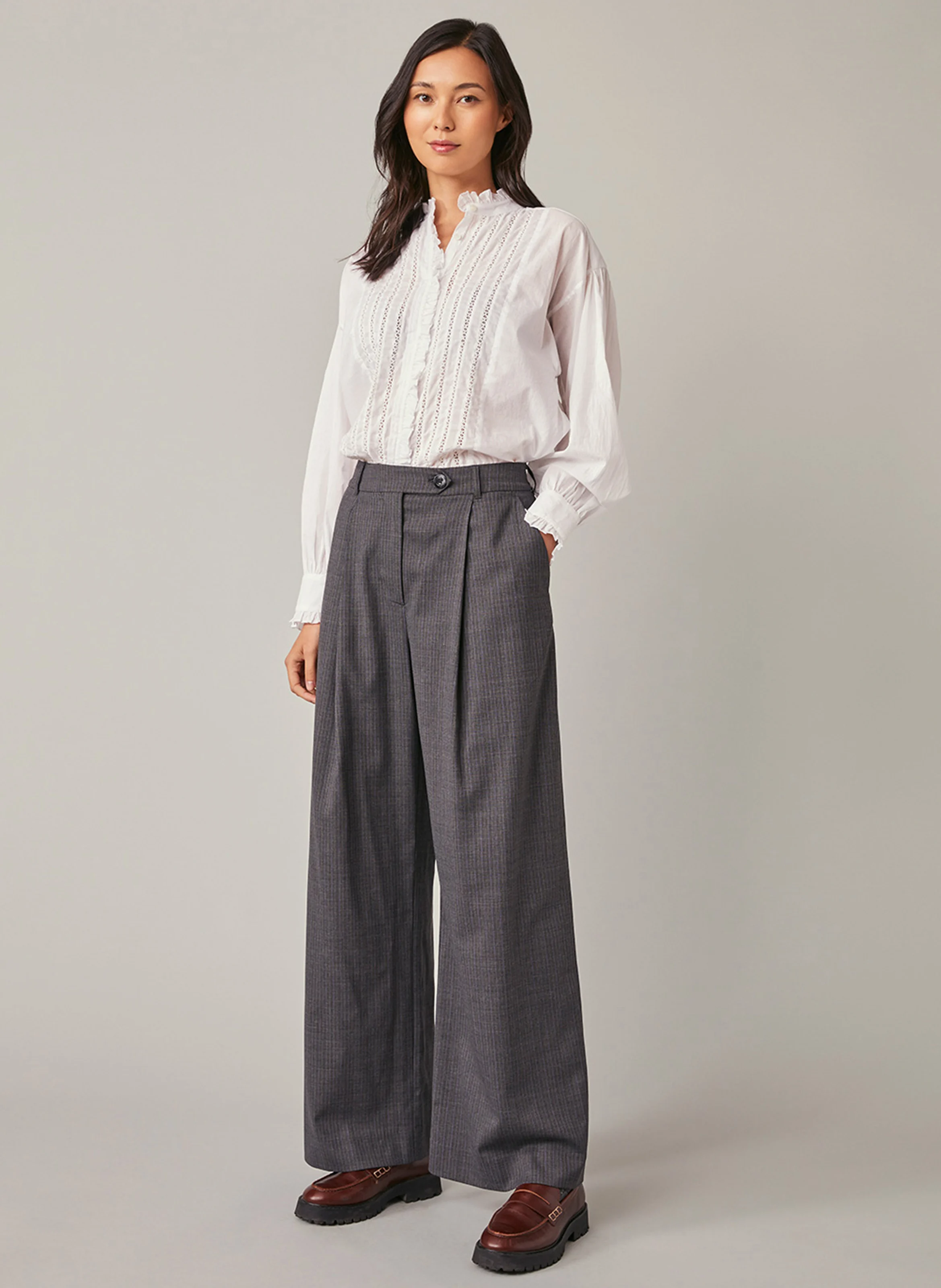 FINN - Pantalon de tailleur | Gris