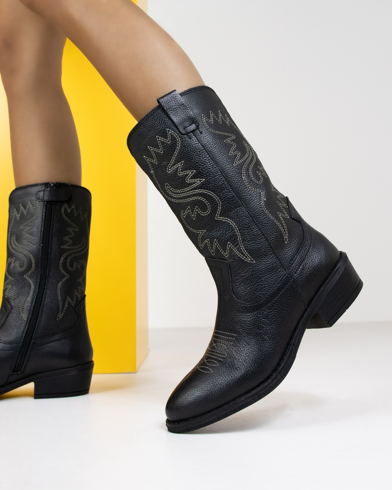 Nelson Kids Cowboylaarzen  - zwart