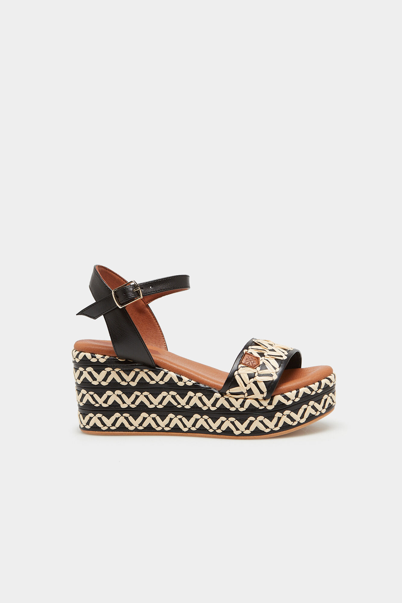 Sandálias Arambol Black Tribe Manchester Wedges - Pretas