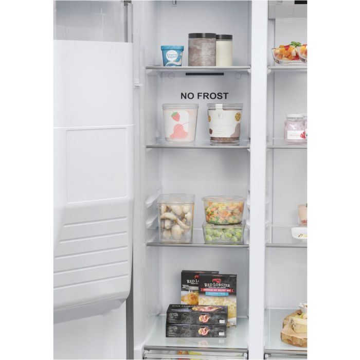 Haier Side-by-Side 90 SERIE 5 HSR5918DIMP Platinum Inox - Interner Wassertank