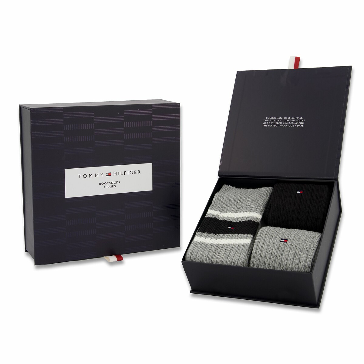 TOMMY HILFIGER<br>Caixa com 3 pares de meias