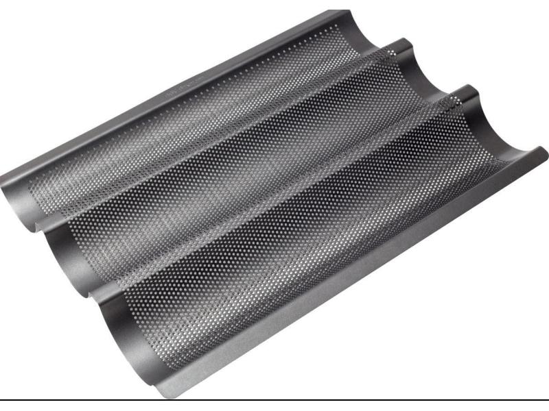 RBV Birkmann Brot-Backform Laib & Seele Baguette Für 3 Baguettes von 250 bis 300 g