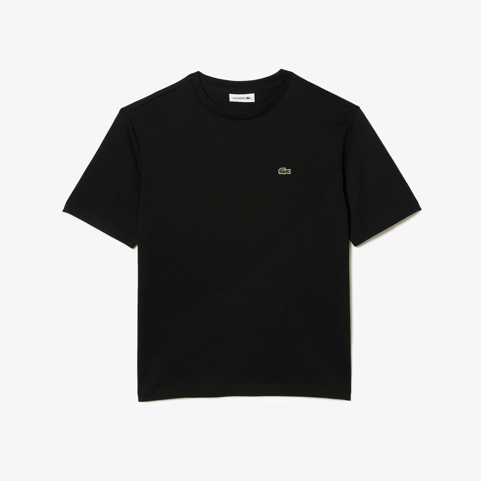 T-shirt à col rond en coton premium T-Shirts - Noir - Lacoste - Femme