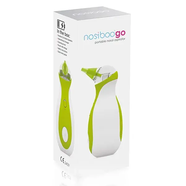 Aspirador nasal portátil para bebês Nosiboo Go - Verde