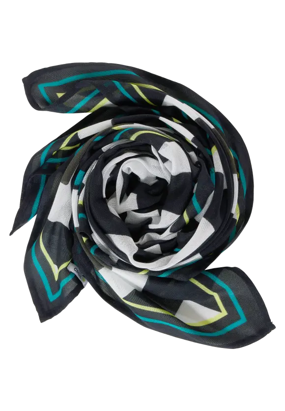 Modal Tuch mit Print - Black