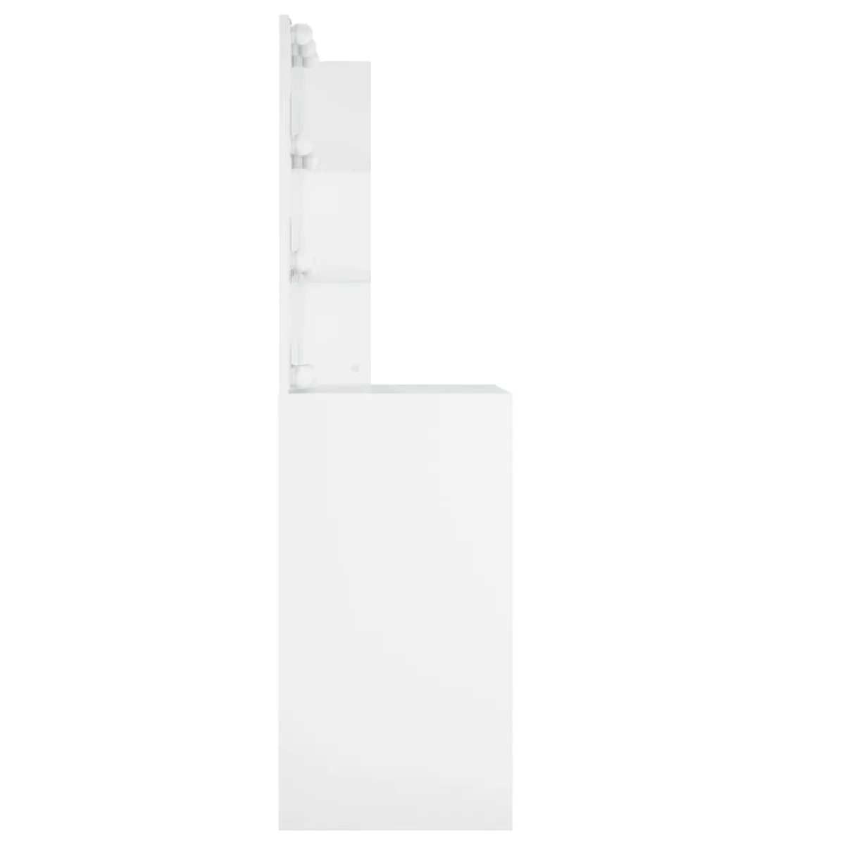 Coiffeuse contemporaine Helloshop26 avec LED - Blanc