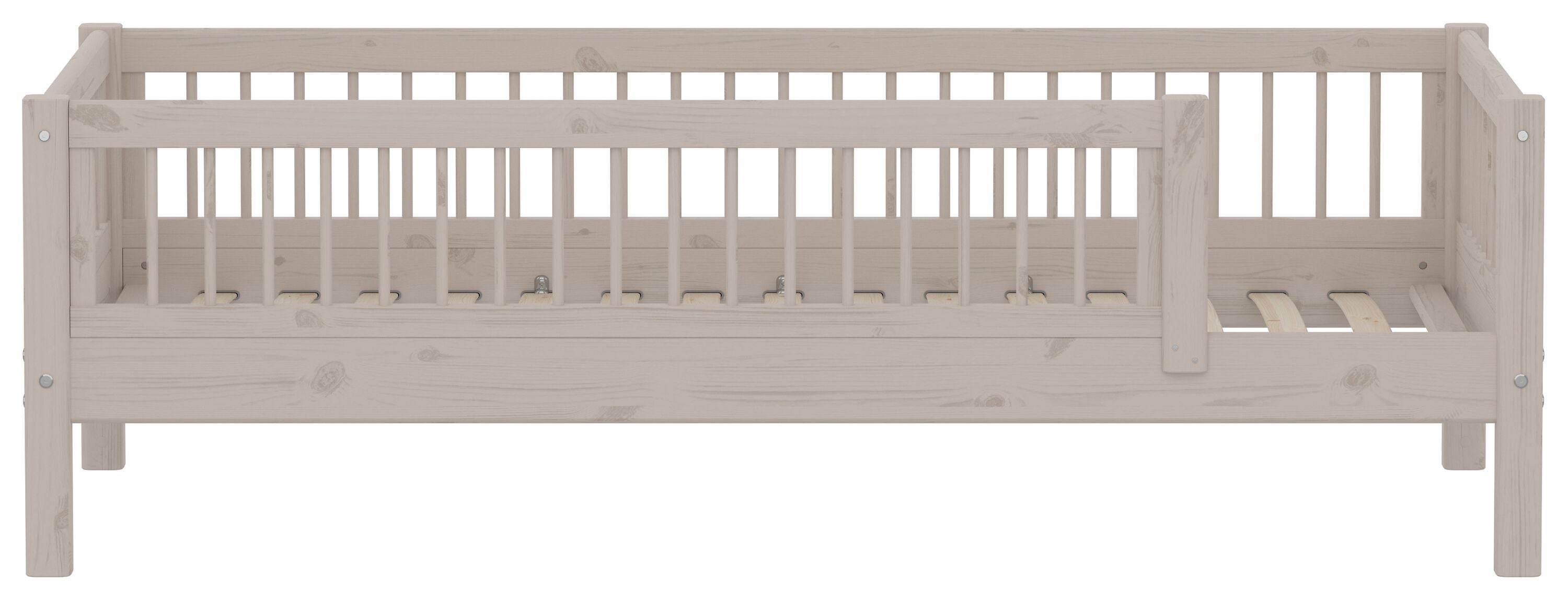 Flexa CLASSIC Einzelbett - Grau / B: 100.0 cm x T: 210.0 cm x H: 67.0 cm