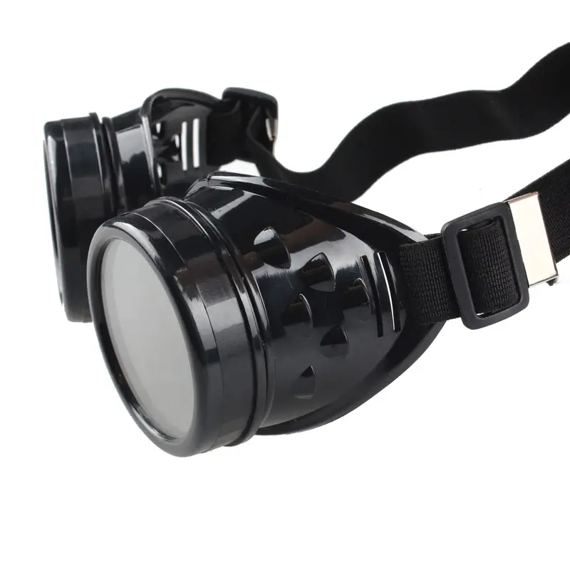 Steampunk Brille Fasnachts Kostüm Zubehör Motto Party Accessoire Halloween Foto Requisite - Schwarz