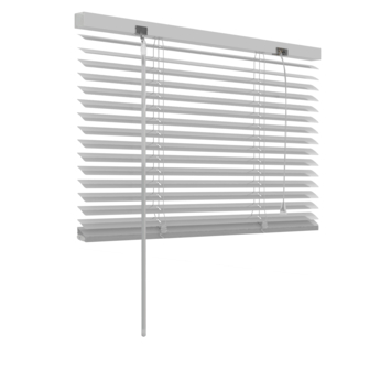 GAMMA aluminum jaloezie 25 mm wit (kleurnr. 201) 220x250 cm (bxh)