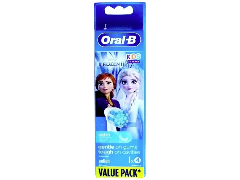Oral-B EB10S-4 Frozen Monteringsbørster til elektrisk tandbørste 4 stk Hvid