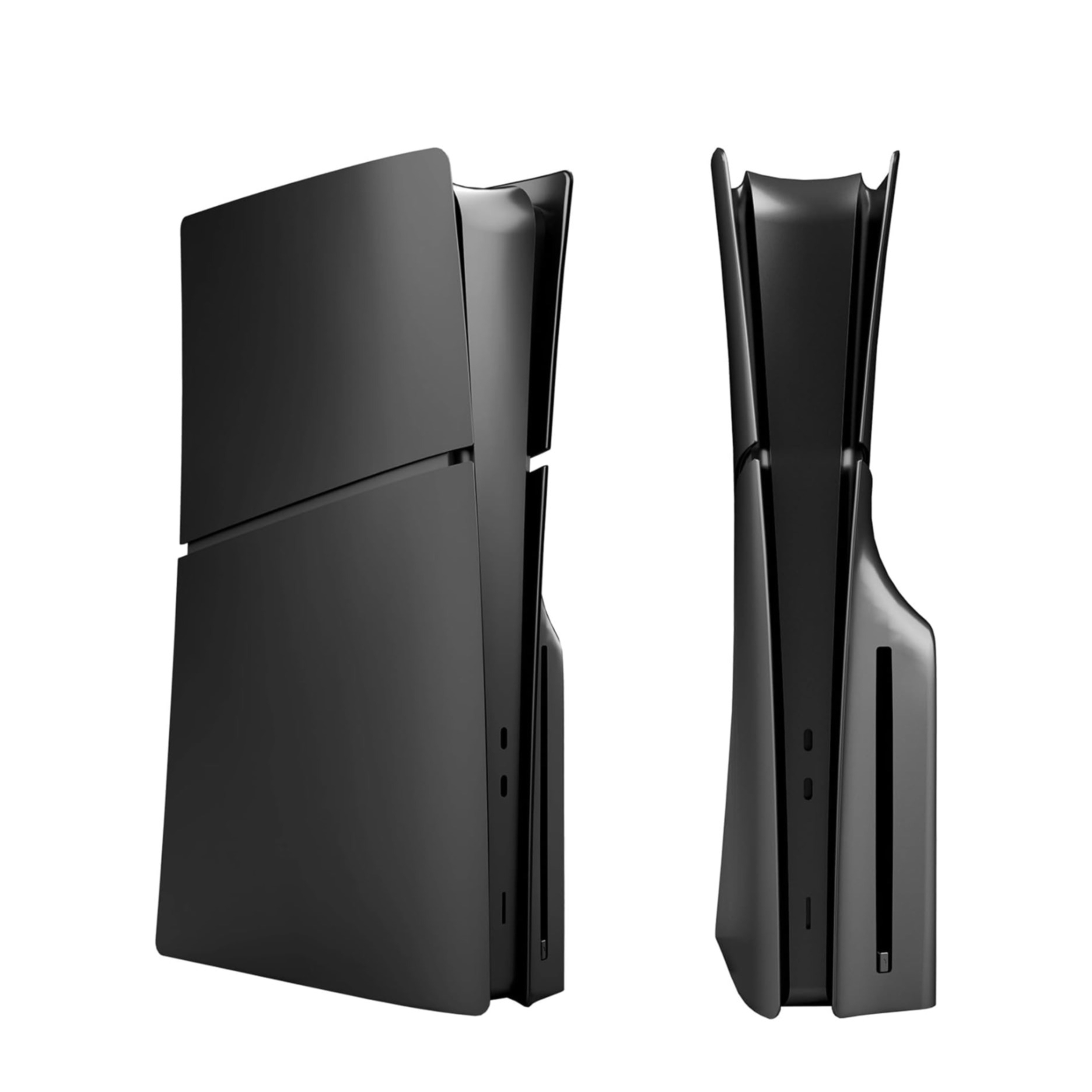 PlayStation 5 PS5 Slim Disk Edition Frontplatte Faceplate Gehäuse Case Cover Dock Ersatzplatte - Schwarz
