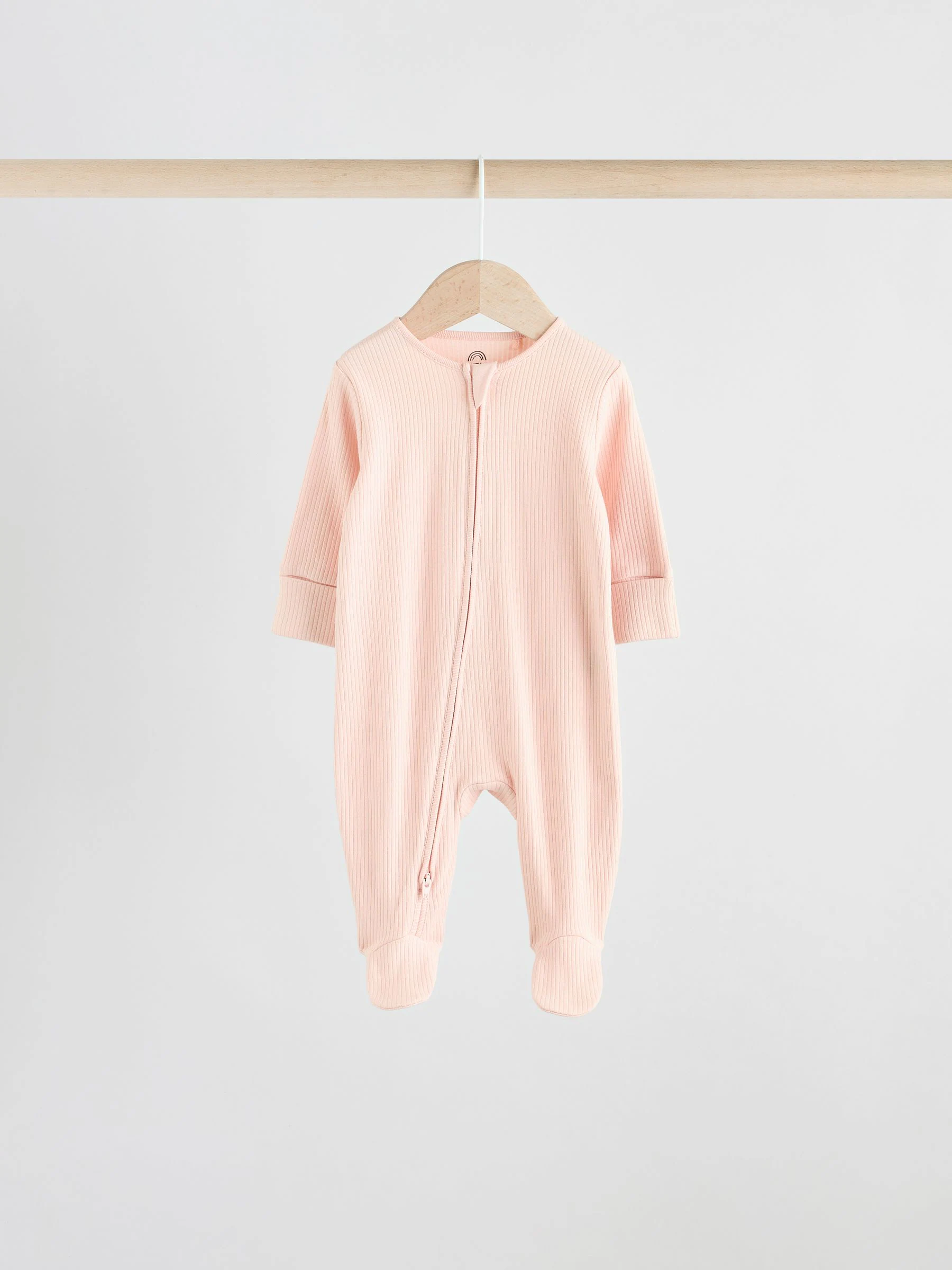 Roze - Babypyjama's met tweewegrits (0-2jr)