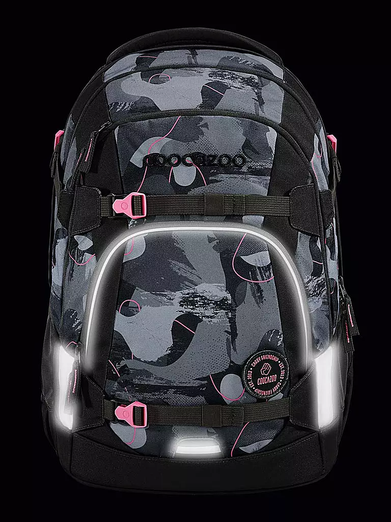 COOCAZOO Schulrucksack MATE BUBBLE BRUSH grau