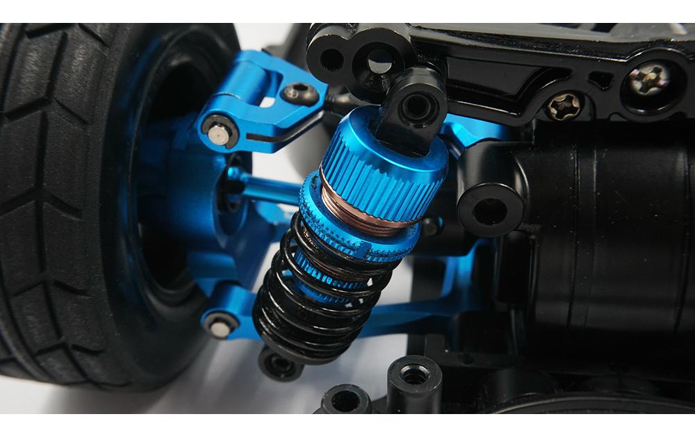 Rapid Performance Conversion Kit Blau, TT-01E<br>Aluminium Upgrade Set für Tamiya TT-01E Chassis