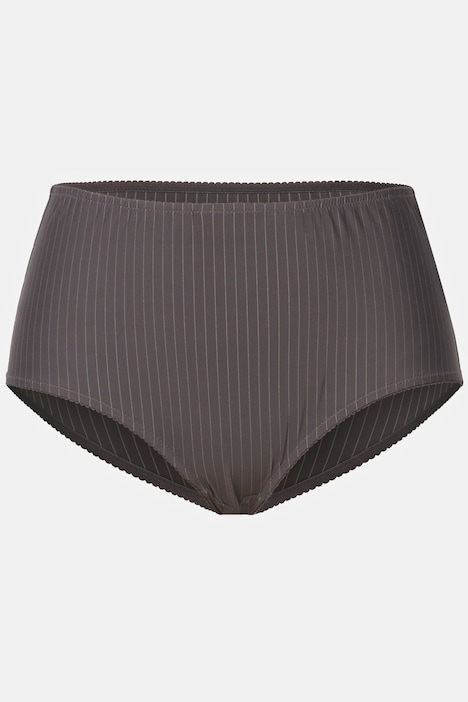 Midislips, 2er-Pack, Nadelstreifen, höher geschnitten