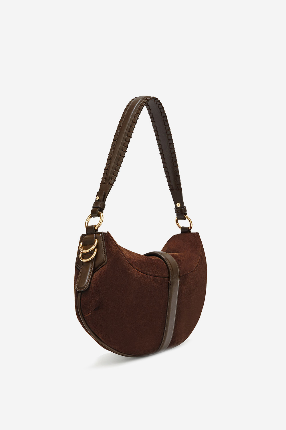 Kat Baguette suede shoulder bag