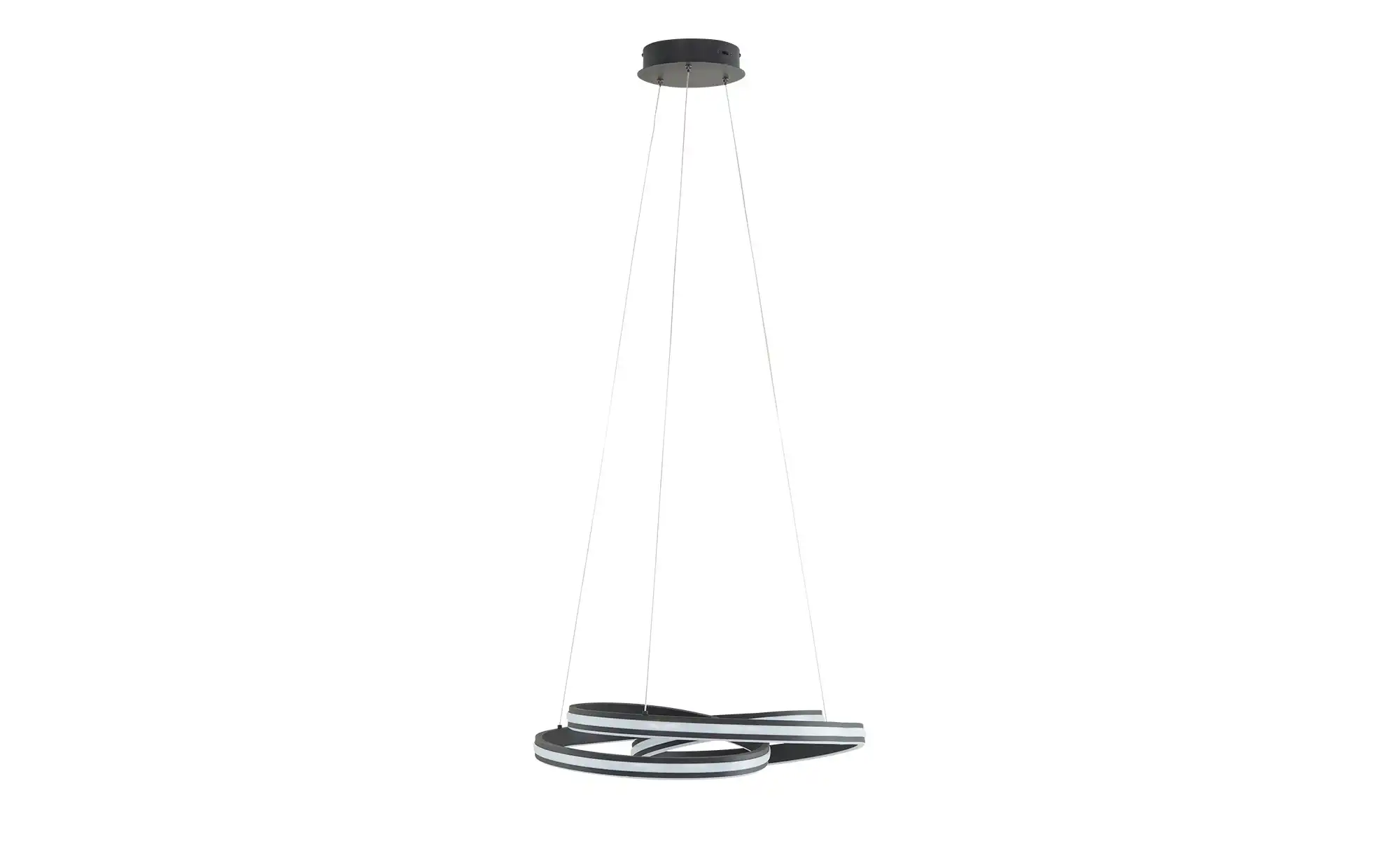 Trio LED-Pendelleuchte, schwarz ´gedreht´