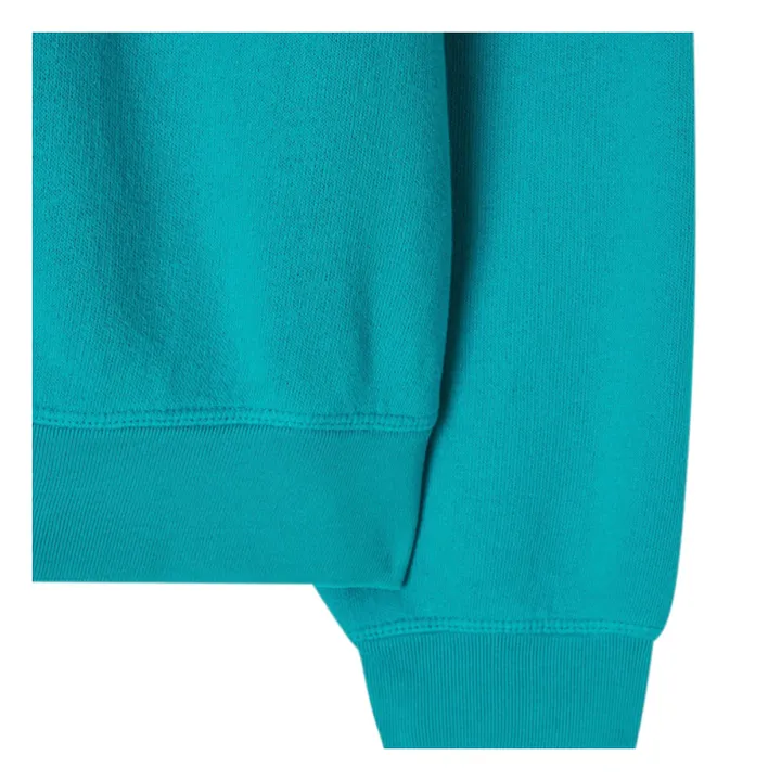 American Vintage Sweat Izubird | Bleu turquoise