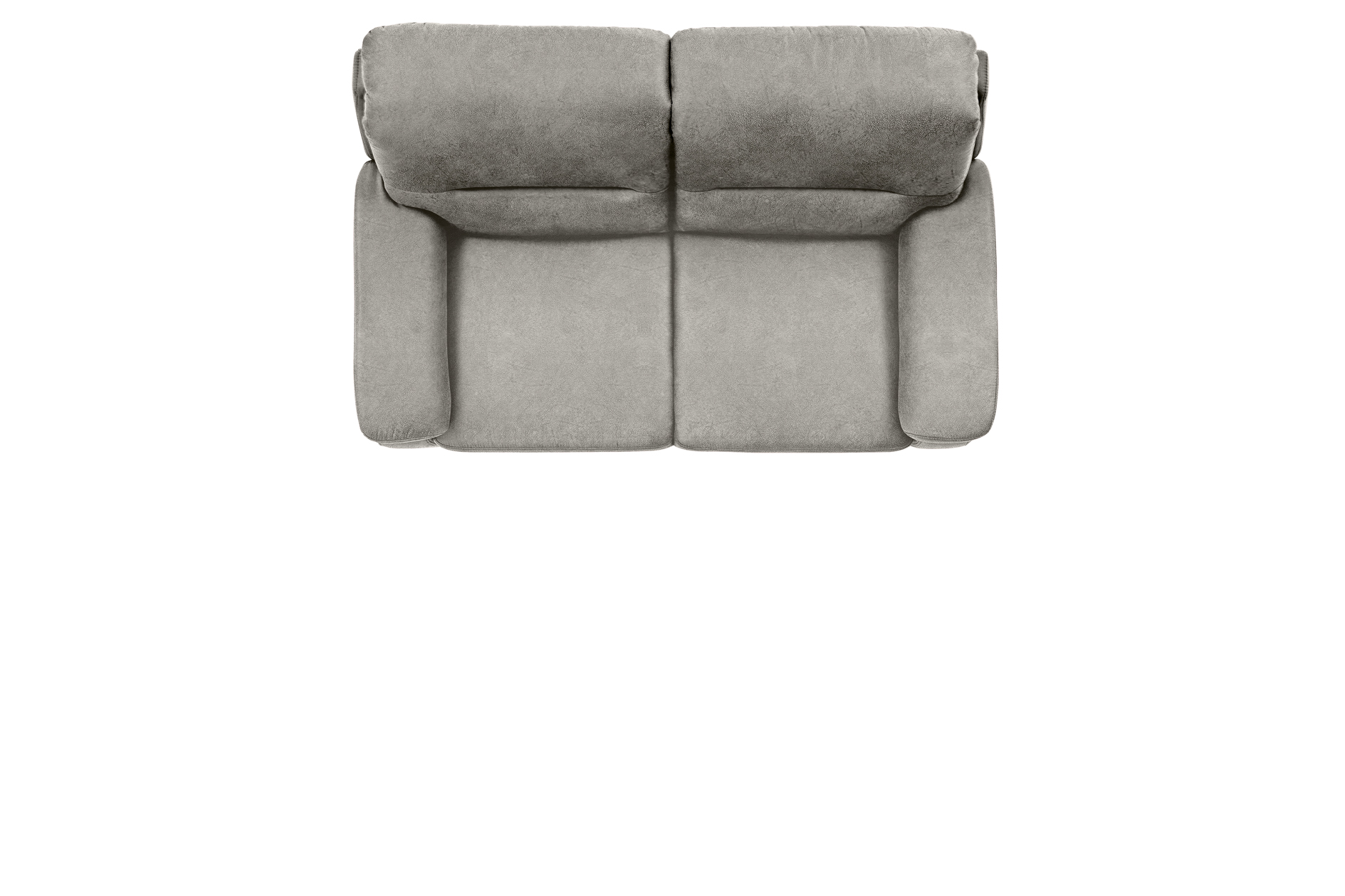 polsterpower 2-Sitzer-Sofa - Saddle alu - Basismodell