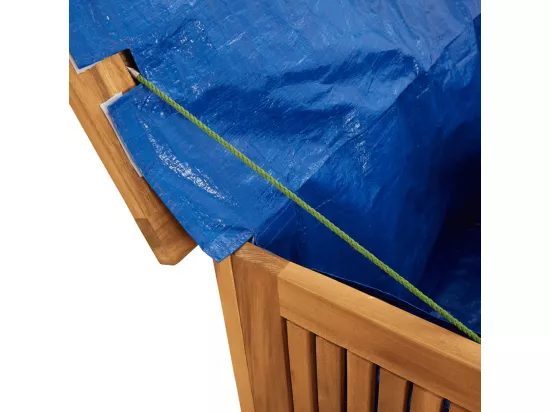 Prolenta Premium - Boîte de rangement de jardin 75x75x58 cm bois massif d'acacia