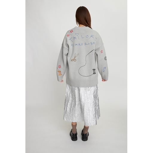 Stella Nova The Tailors Cardigan, Light Grey, M