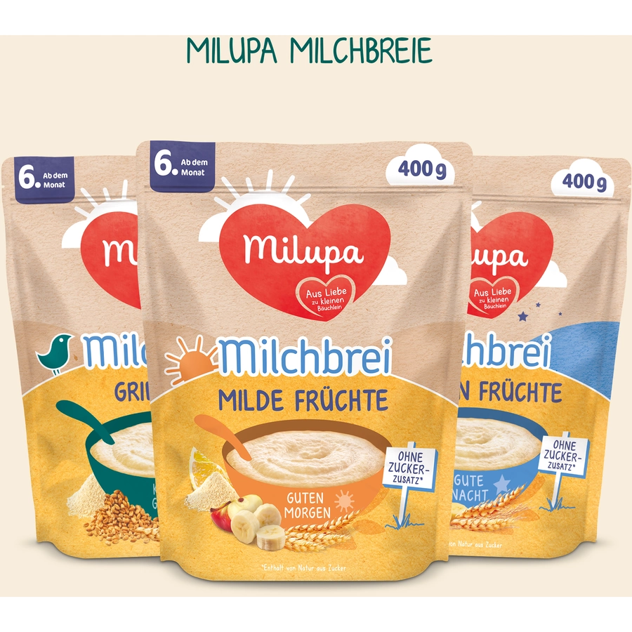 Milupa Milchbrei Stracciatella Kleine Genießer 4 x 400 g ab dem 8. Monat