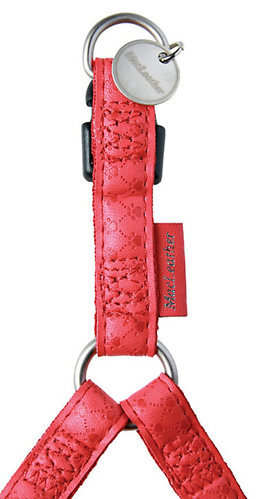 Harnais réglable Mc Leather 15mm rouge