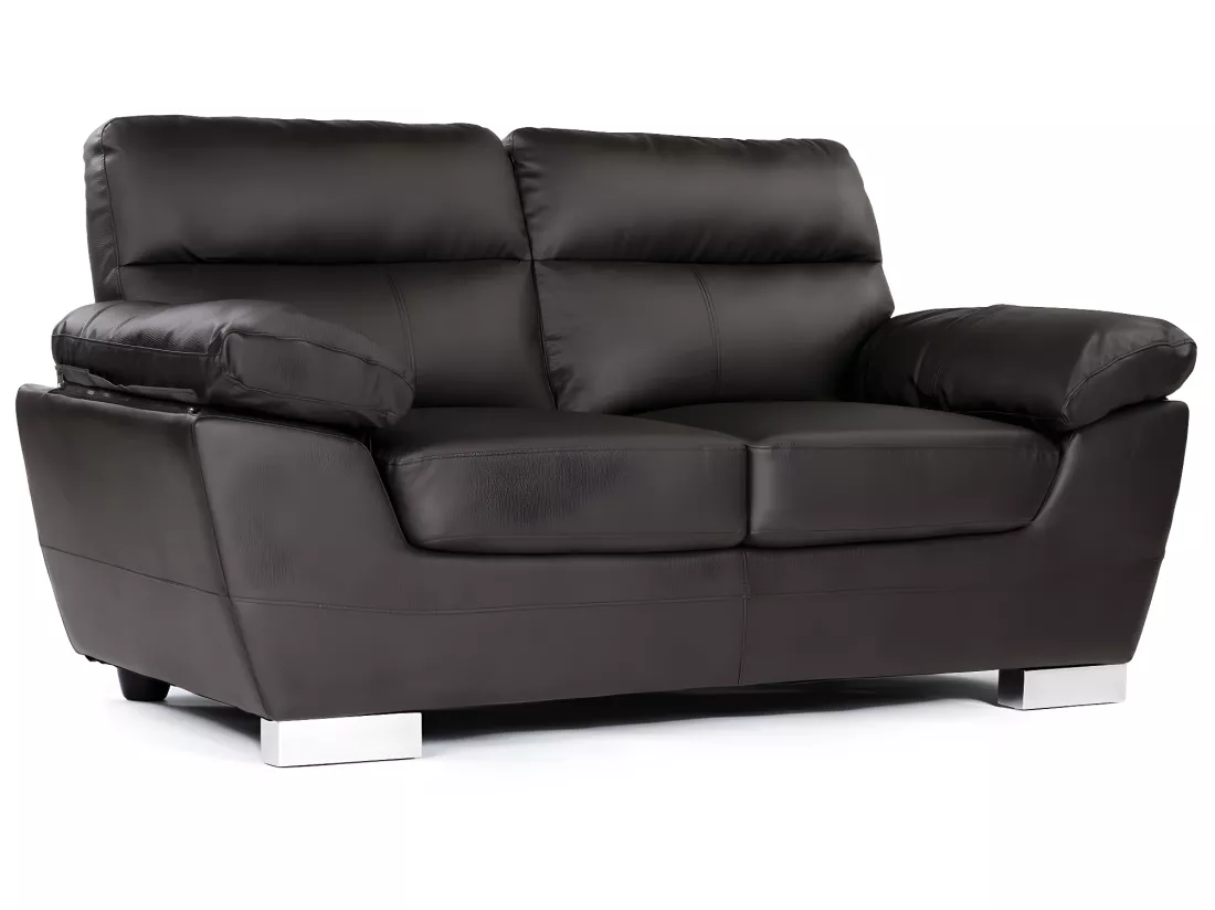 Canapé fixe en cuir reconstitué et PVC 