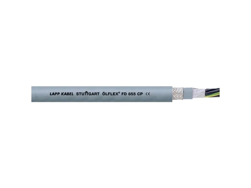 LAPP 27661/100 Slæbekædekabel ÖLFLEX® FD 855 CP 4 G 1.5 mm² Grå 100 m