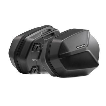 Valise SW-MOTECH AERO ABS AVEC SUPPORT (2 x 25 Litres) - Noir