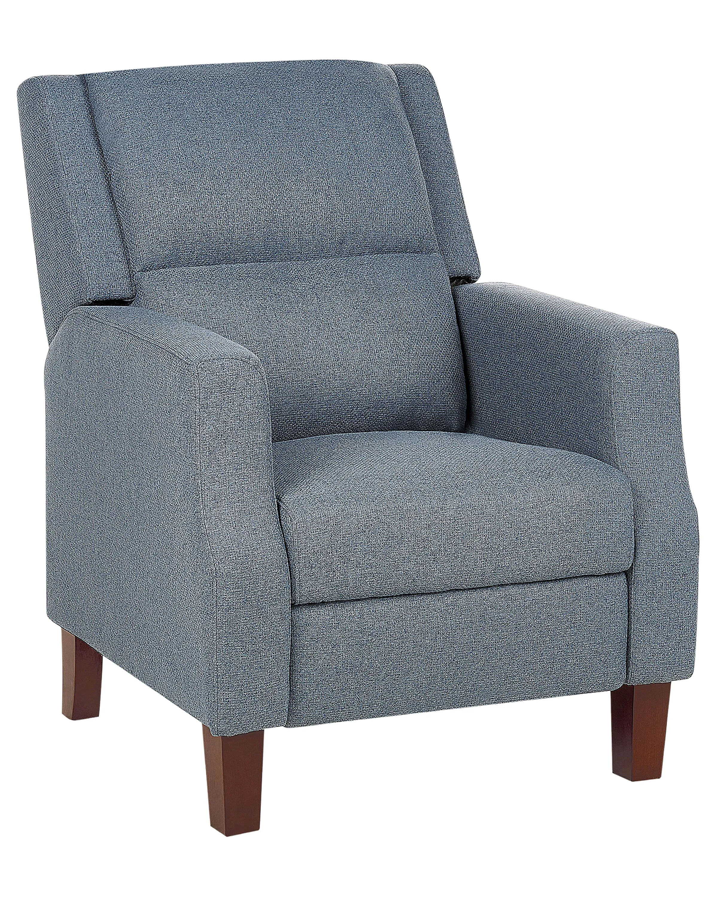 Relaxfauteuil EGERSUND inclusief voetensteun Stof Donkerblauw