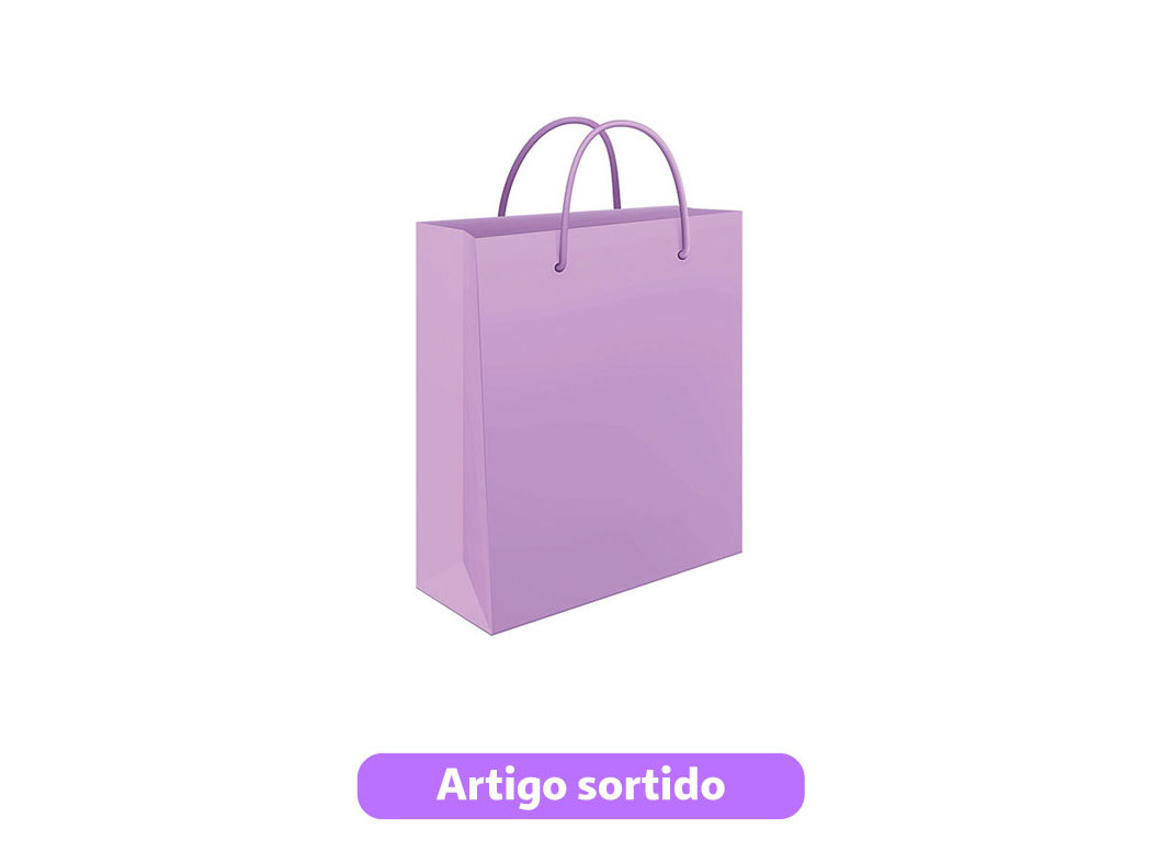 SACO PAPEL MITOS PEQUENO 18X22X8CM CORES SORTIDAS