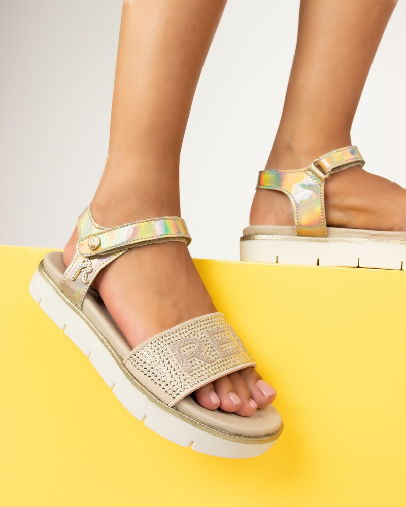 Replay Sandalen  - goud