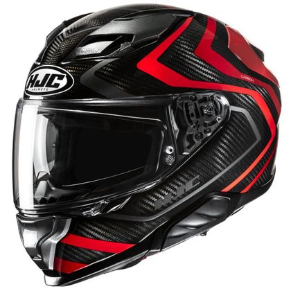 Casque Hjc F71 CARBON - NEVIO - Noir / Rouge