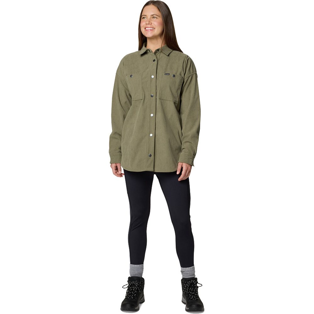 Columbia Blue Point Creek™ Cord Hemd Damen stone green